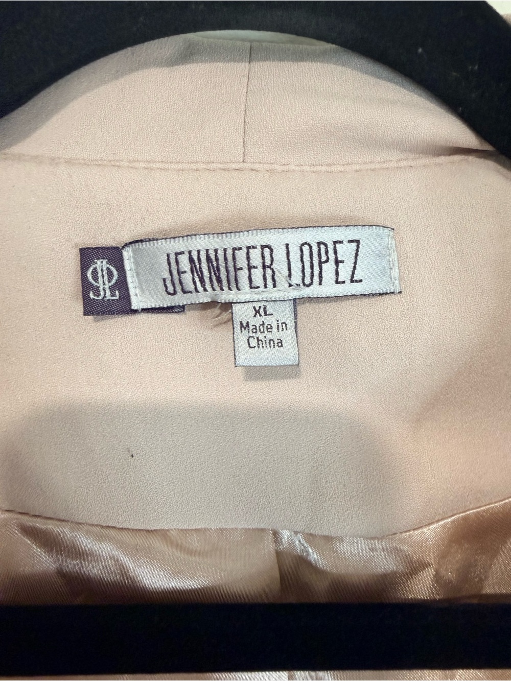 Jennifer Lopez Blush Pink Cropped Open Front Blazer XL Stretch Career Jacket - Picture 4 of 8
